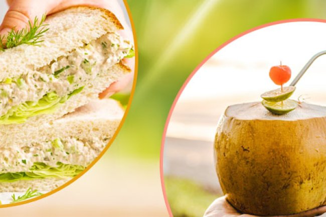 Tuna Snack & Tender Coconut Juice