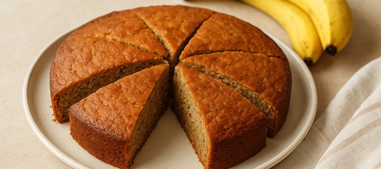 Healthy Whole Wheat Banana Cake
